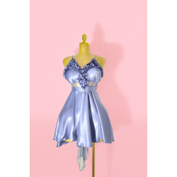 Lavender blue nightwear short dress Code: 0014