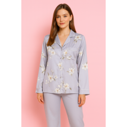 top & pants pajama set Purple color Code: 0020