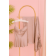 3 pieces: shirt, pants, and a robe dressing gown???? Dusty mauve color Code: 0018