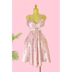 Blush pink short nightwear dress Code: 0012