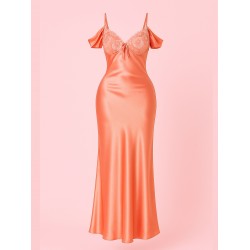Nightwear Long dress  Color: orange  Code: 0038