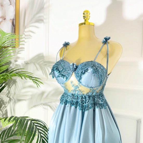 Teal green ???? ‏High-Low nightwear Dress Code: 0010