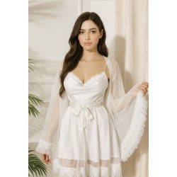 2 pieces long sleepwear dress  Code: 0043