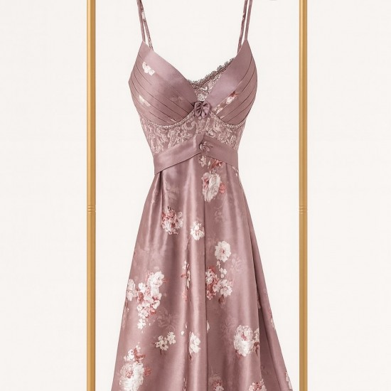 Mauve short nightwear dress Code: 0029