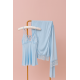 3 pieces: shirt, pants, and a robe dressing gown Color: light blue 0035