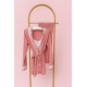 3 pieces: shirt, pants, and a robe dressing gown Color: pink 0032