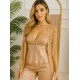 3 pieces: shirt, pants, and a robe dressing gown???? Code: 0015 Color Nude