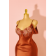 Nightwear Long dress rust color Code: 0002