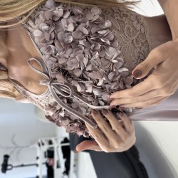 Mauve taupe Long nightwear 