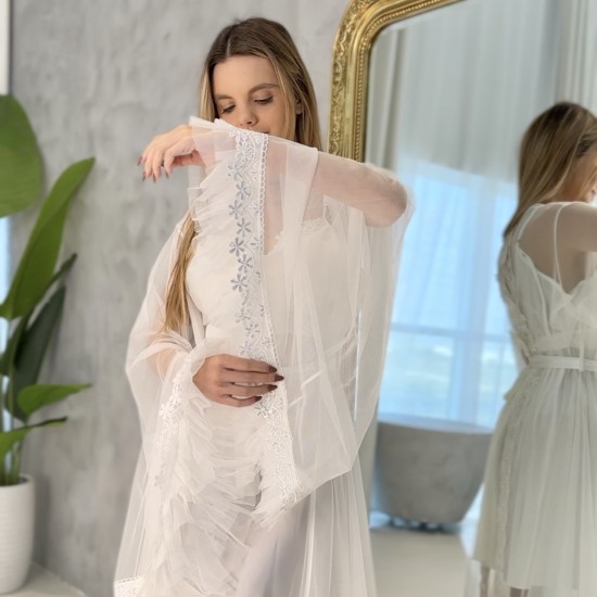 2 pieces long sleepwear dress  Code: 0043