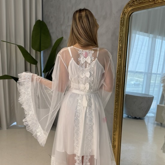 2 pieces long sleepwear dress  Code: 0043