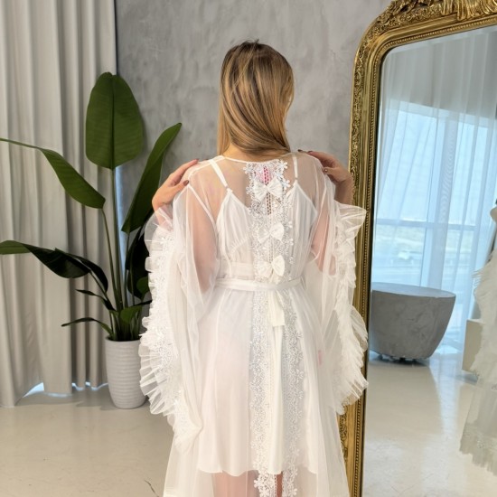 2 pieces long sleepwear dress  Code: 0043