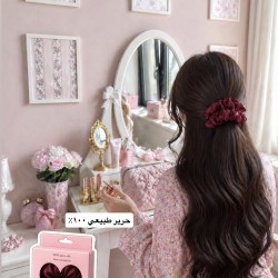 100% Pure Silk Hair Scrunchie – red 100% Pure Silk Hair Scrunchie – red