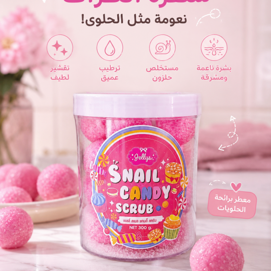 سنفرة الكرات snail candy scrub