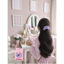 100% Pure Silk Hair Scrunchie –  lavender 